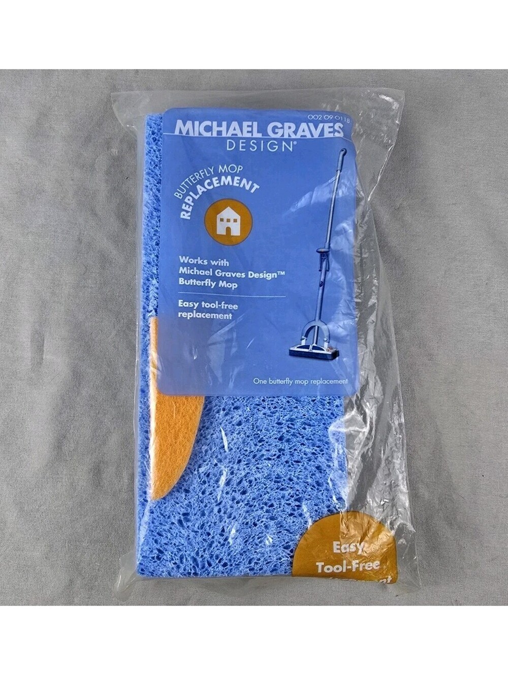 Michael Graves Design Butterfly Mop Replacement Cellulose Sponge Head NEW